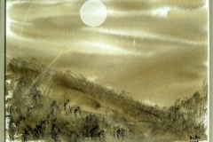 Landschaft mit Mond (2)